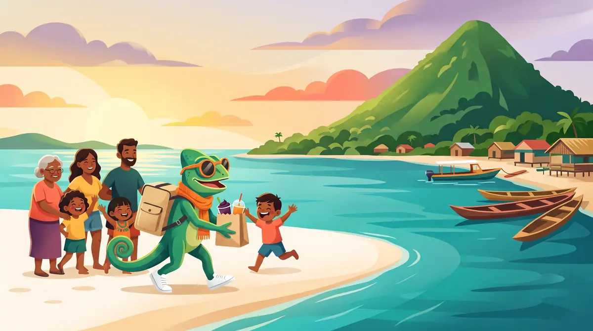 Ilustração da Ilha do Amor, em Alter do Chão
